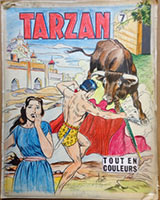 Tarzan – éditions Mondiales - Originaux de couvertures avec calques couleurs